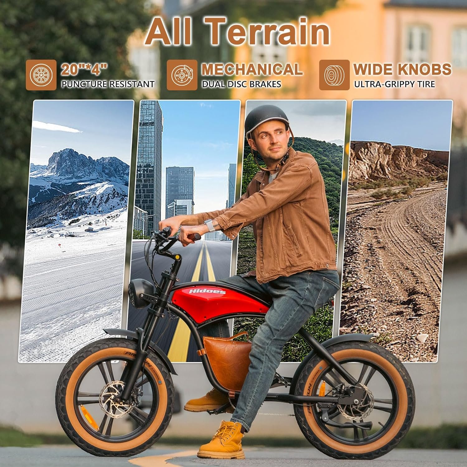 battery electric bicycle leather off road 26" fat tire mountain e bike battery electric bicycle leather off road 26" fat tire mountain e bike