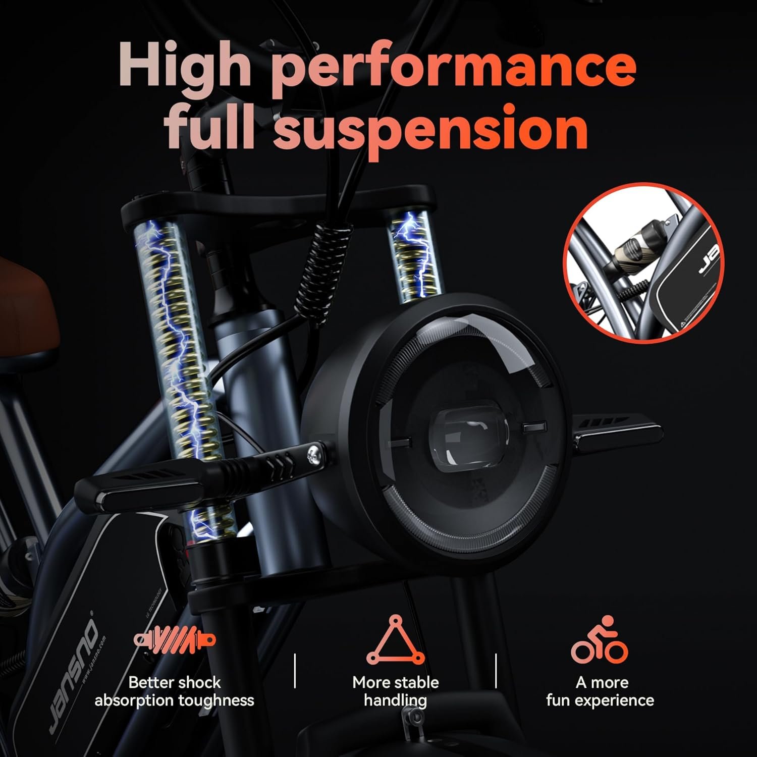 jansno upgraded all terrain electric bike – rugged performance jansno upgraded all terrain electric bike – rugged performance